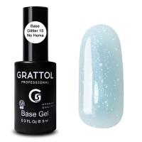 База-камуфляж с шиммером Grattol Base GLITTER 15 9 мл.