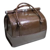 Саквояж профессиональный кожаный с ручками, 34х25х30 (Коричневый)
