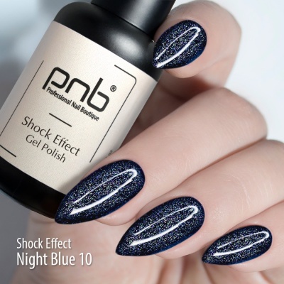 PNB UV/LED Gel Polish SHOCK EFFECT 10 Night Blue PNB 8 ml