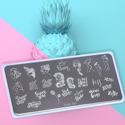 Пластина для стемпинга lakshery #001